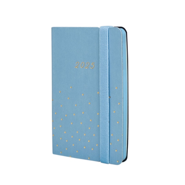 Agenda encuadernada año 2025 Flexi Joy F2-82x127 mm semana vista horizontal Confeti Finocam multicolor multilingüe.
