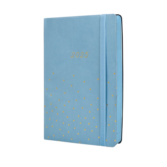 Agenda encuadernada año 2025 Flexi Joy FA5-148x210 mm 1 día página Confeti Finocam multicolor multilingüe.