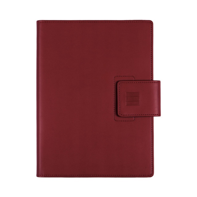 Agenda espiral con sobrecubierta y bloc de notas año 2025 Duouno E10-155x212 mm 1 día página Finocam burdeos.