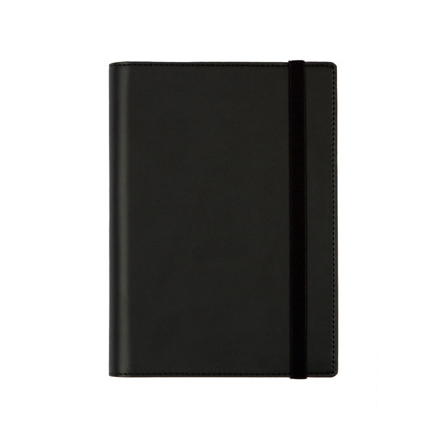 Agenda espiral con sobrecubierta y bloc de notas año 2025 Duoband E5-117x181 mm 1 día página Finocam negro.