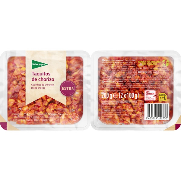 chorizo en taquitos sin gluten pack 2 Behälter 100 g