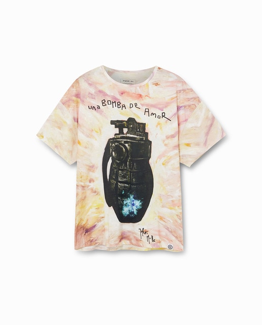 Camiseta punto mujer manga corta