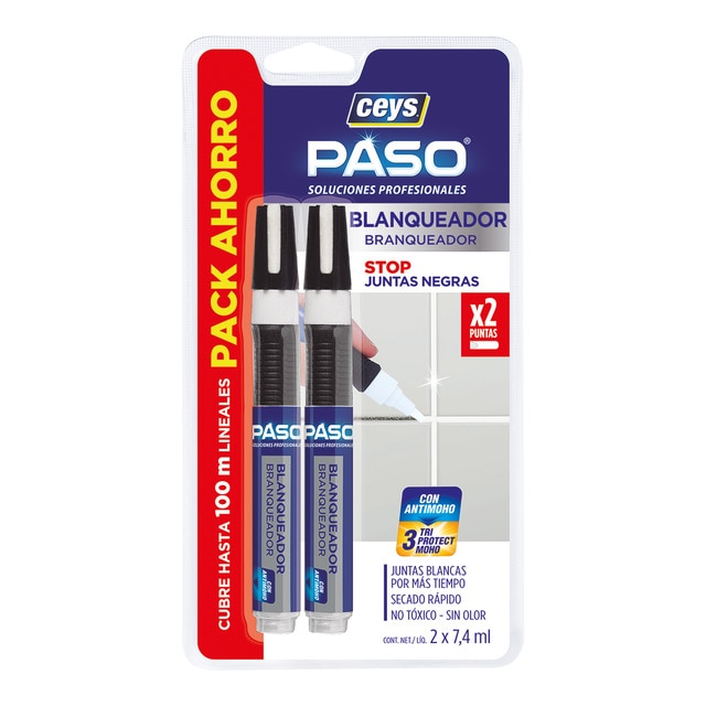 Lapiz Blanqueador Juntas Pack 2 x 7,4 ml