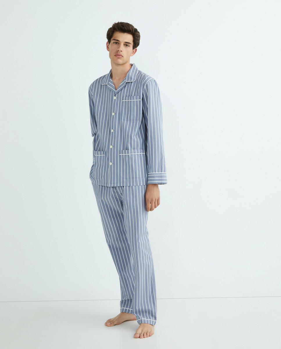 Imagen 0 de Pijama abierto algodón hombre