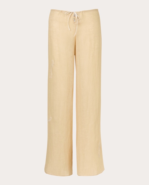 Pantalón recto Amy de lino