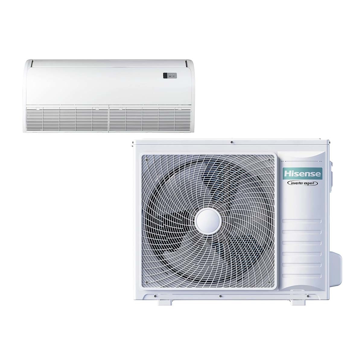 Hisense – Aire acondicionado suelo-techo Hisense Inverter con 8170 frig/h y 9460 kcal/h – AUV105UR4RC8/AUW105U4RK7.
