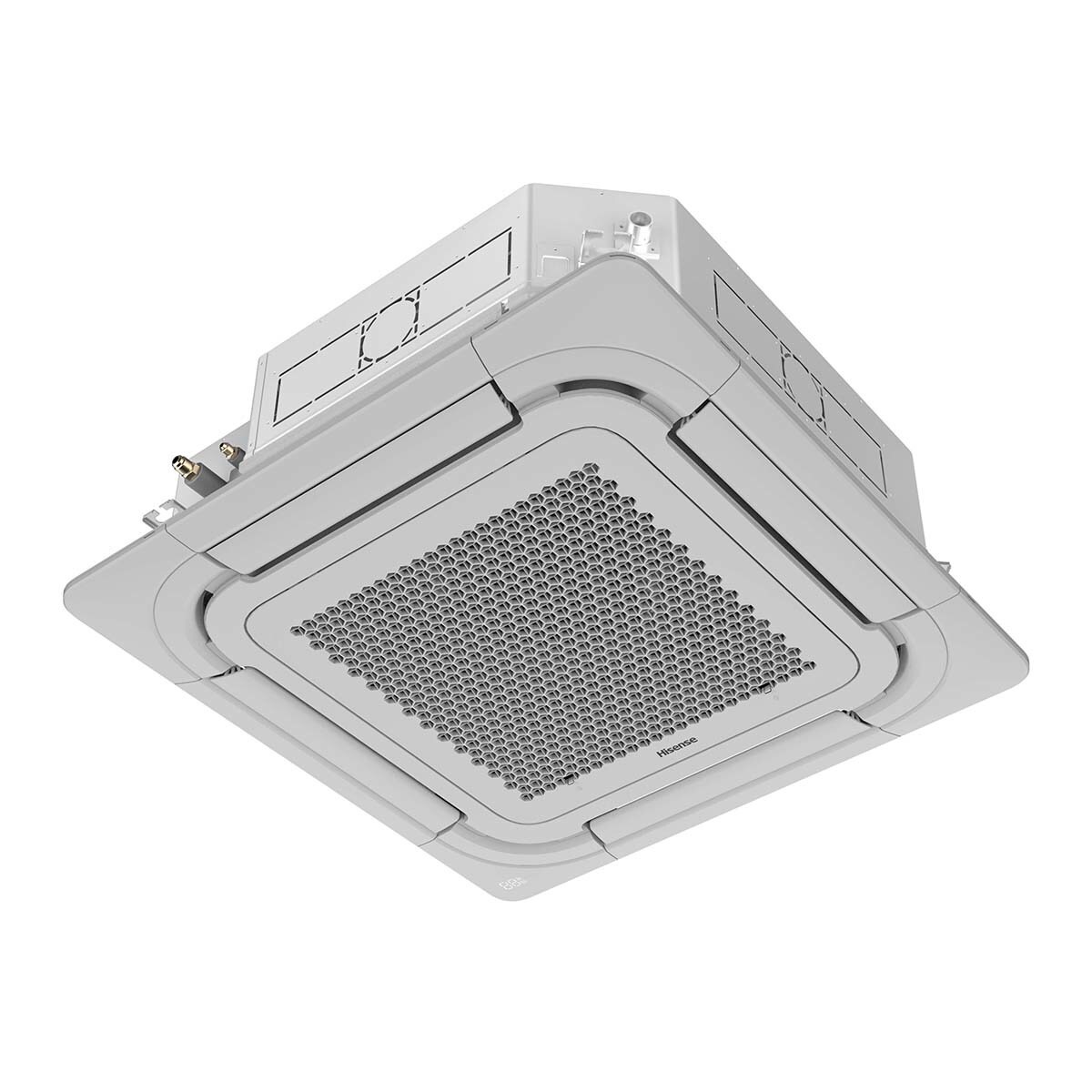 Hisense – Aire acondicionado cassette Hisense Inverter con 10406 frig/h y 11610 kcal/h – AUC125UR4RKC8/AUW125U6RN8.