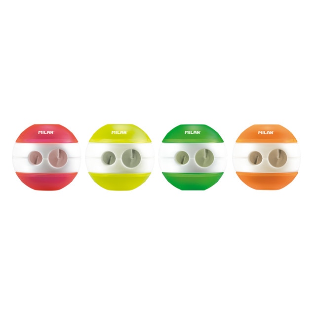 Sacapuntas doble Sphere serie Fluo MILAN colores surtidos.
