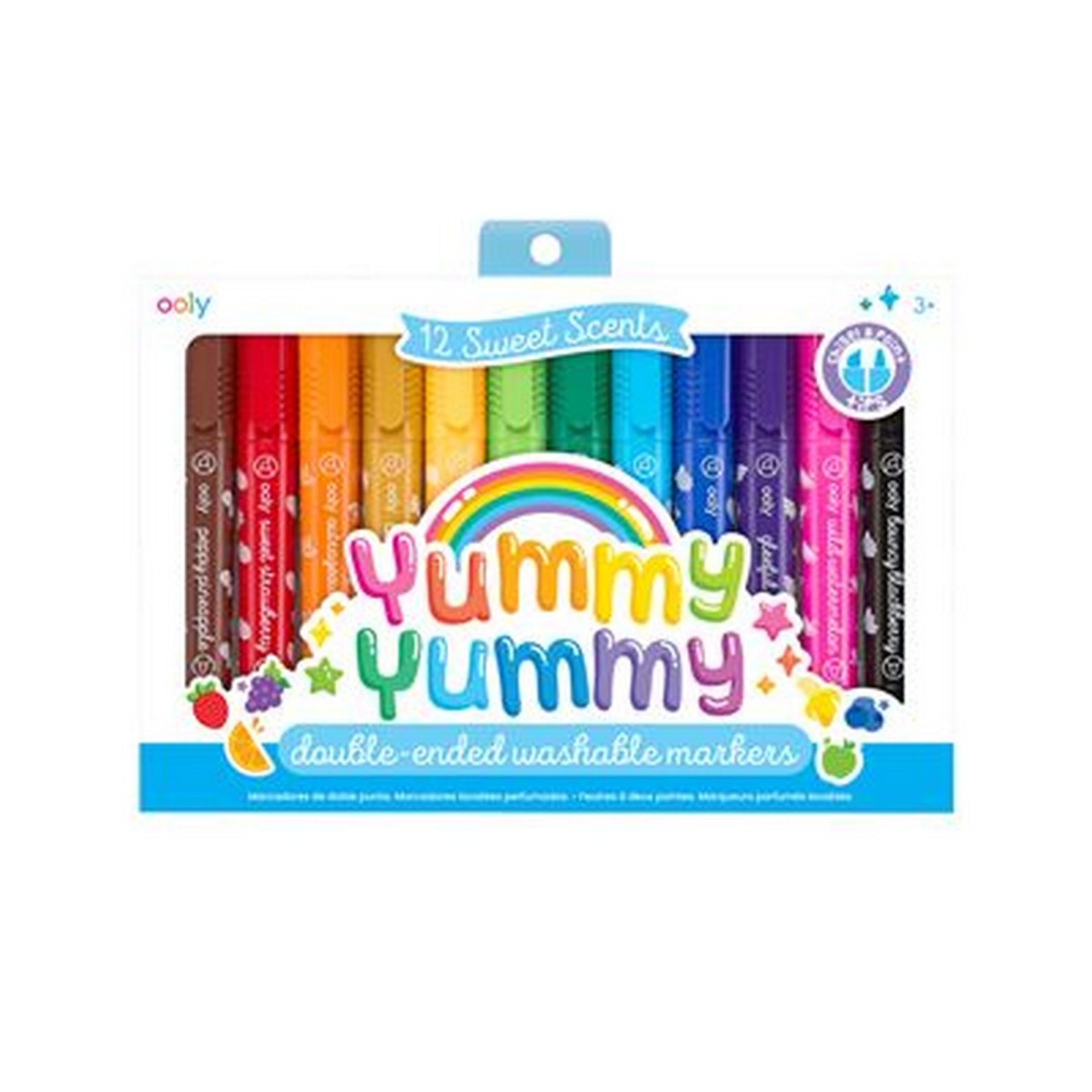 Imagem 0 de Conjunto de 12 Marcadores Ooly Yummy Yummy com Aromas de Frutas