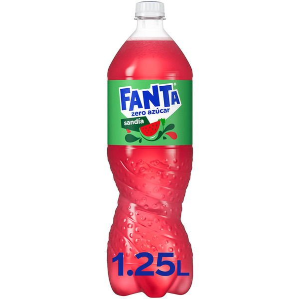 Sparkling watermelon soft drink with no added sugar bottle 1,25 l