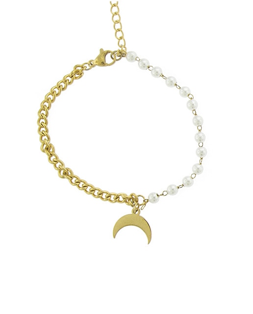 Charm Luna Perlas Gold