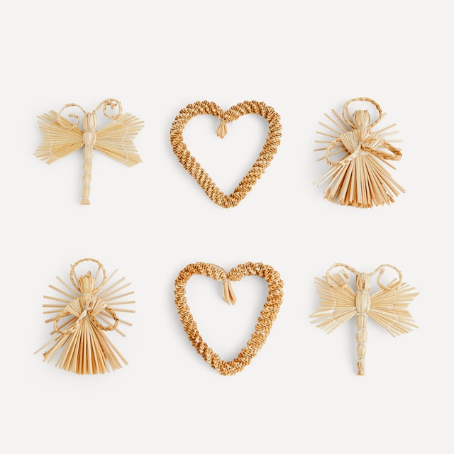 Set de 6 colgantes Formas Natural Navidad El Corte Inglés