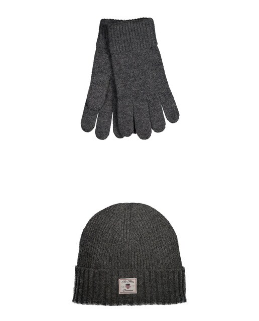 Estuche de regalo de guantes y gorro de lana