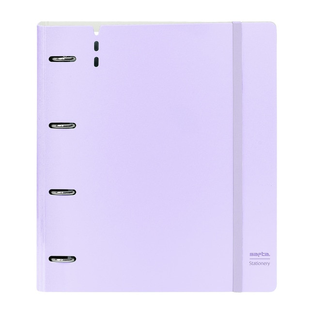 Carpeblock polipropileno foam 4 anillas 35mm con recambio Safta morado claro.