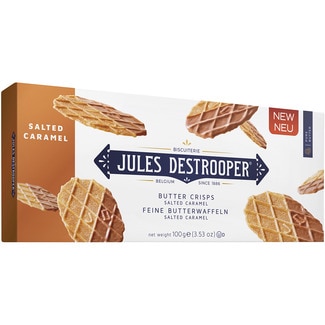 JULES DESTROOPER galletas de mantequilla con caramelo salado caja 100 g