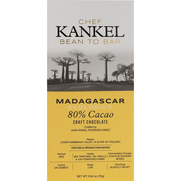 Dunkle Schokolade 80% mit Kakao aus Madagaskar Tafel 75 g