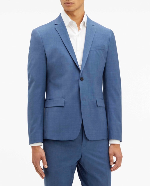 Chaqueta de traje de hombre en tejido mélange slim fit