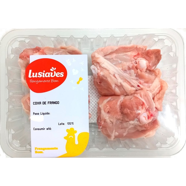 Coxa de Frango Peso Aproximado por embalagem 500 g
