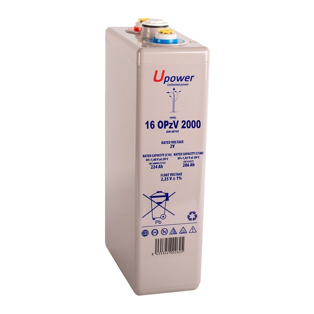 MASTER POWER – Batería Estacionaria Gel 16OPzV 2160Ah 2808A.