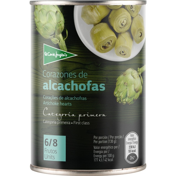 Artischockenherzen naturbelassen, 6-8 Stück Dose 240 g netto Abtropfgewicht
