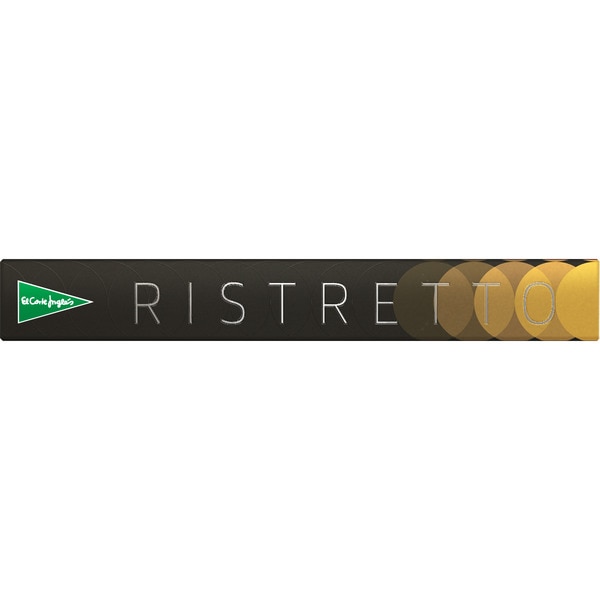 Ristretto café en cápsulas intensidad 10 estuche 10 cápsulas compostables y compatibles con Nespresso