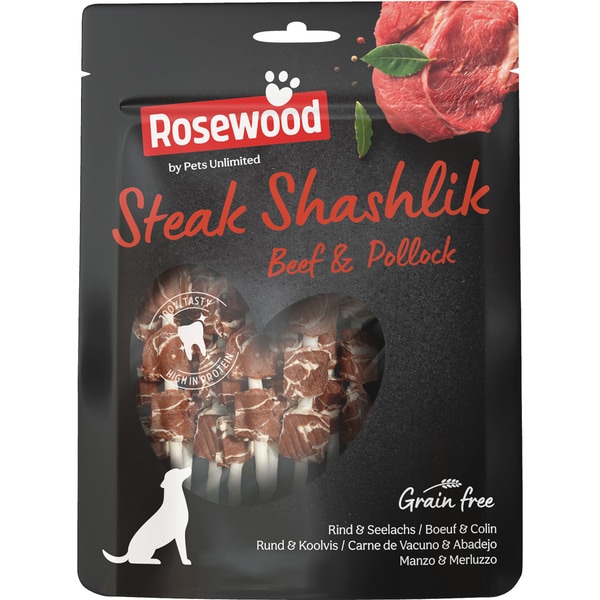 snack sticks for dogs with beef and cod Grain Free container 100 g