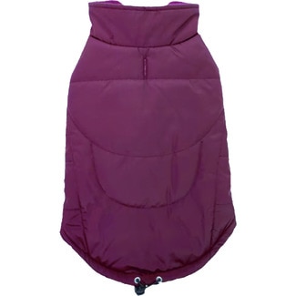 FRED&RITA maroon fleece lining dog coat 40 cm 1 each