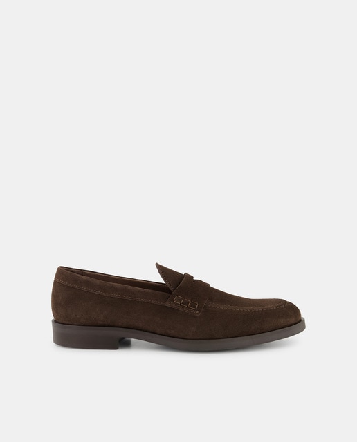 Mocasín de hombre con antifaz de piel