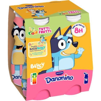 Danonino Iogurte Líquido de Tutti Frutti Pack 4 embalagem 100 g