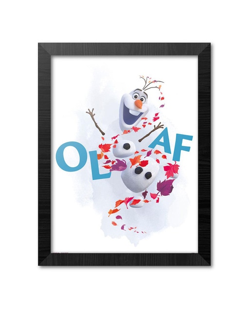 Lamina Con Marco Disney Frozen II Olaf Bailando