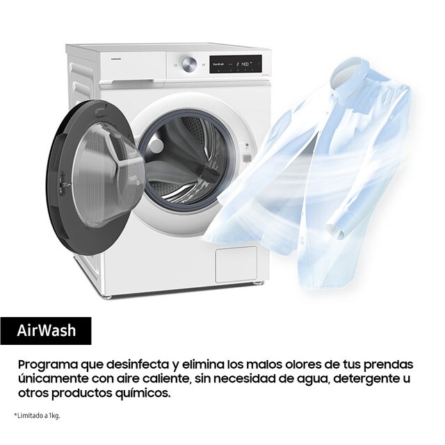 Thumbnail 6 de Samsung WD11DG5B15BBEC lavadora secadora 11 kg, 1.400 rpm