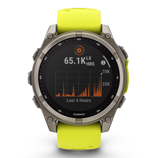 Garmin - Reloj Deportivo fenix 8 47mm Zafiro Solar, Titanio Garmin.