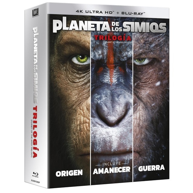 Planeta de los simios (Trilogía) (4K Ultra HD + Blu-Ray).
