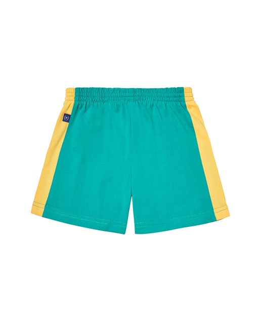 Bermudas deportiva de uniforme verde y amarilla