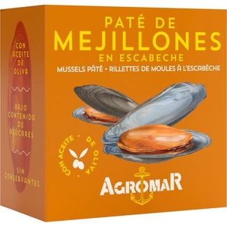 AGROMAR paté de mejillones en escabeche lata 100 g