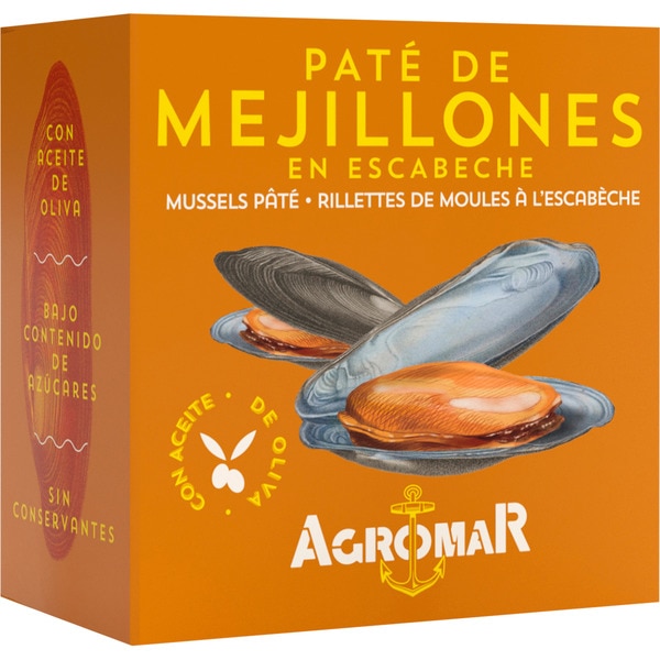 marinated mussel pâté tin 100 g
