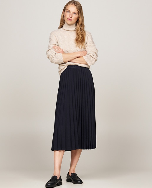Tommy Hilfiger - Falda midi plisada.