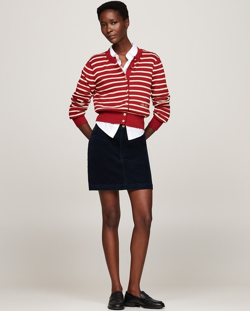 Tommy Hilfiger - Falda corta de pana.