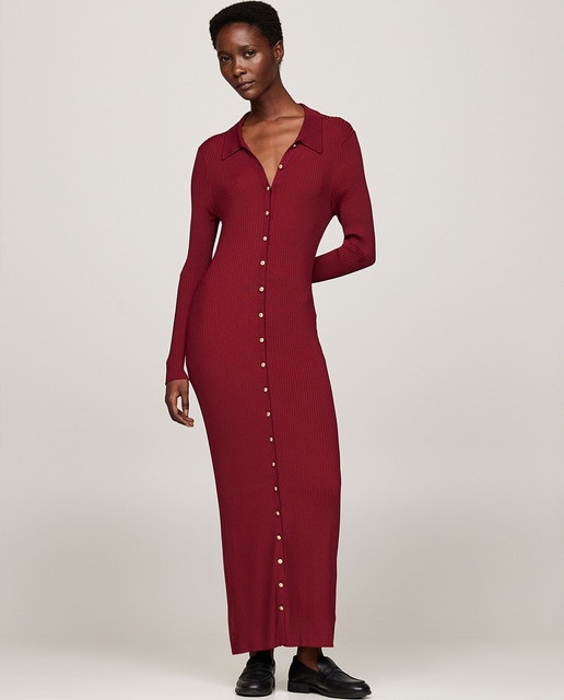 Vestido midi de punto