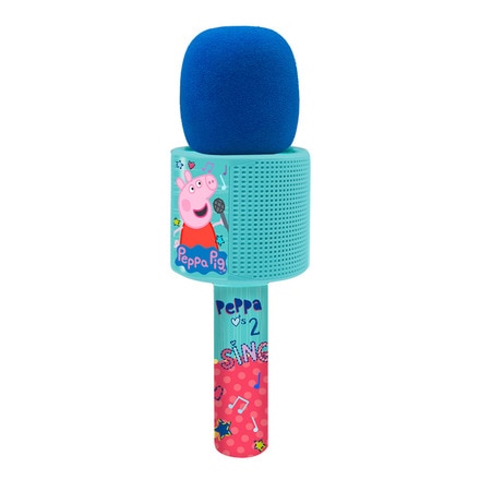 Micrófono bluetooth azul con melodias