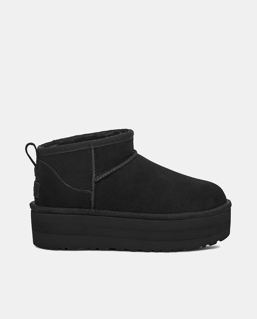 UGG - Botines Classic Ultra Mini de mujer en piel con plataforma.
