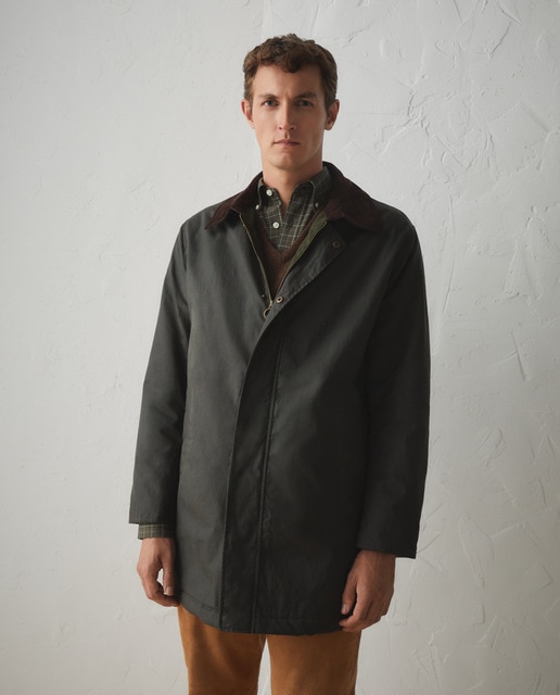 Gabardina de hombre encerada