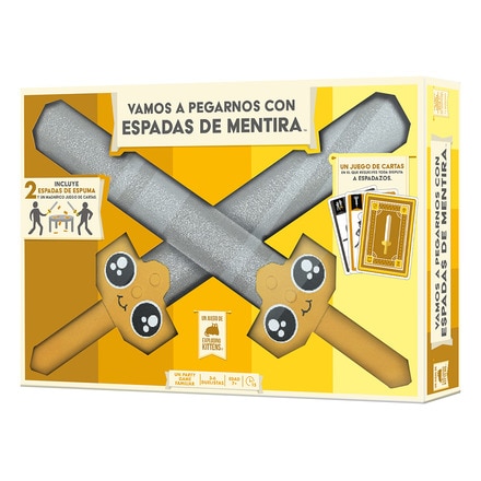 Juego de Mesa Vamos a pegarnos con espadas de mentira Asmodee