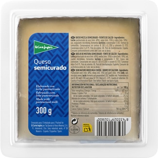 EL CORTE INGLES Mittelalter Käse aus pasteurisierter Milch Keil 300 g