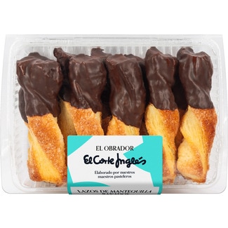 EL OBRADOR EL CORTE INGLES lazos de mantequilla bañados bandeja 130 g