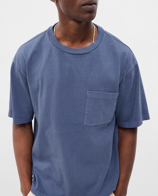 Camiseta de hombre manga corta y bolsillo
