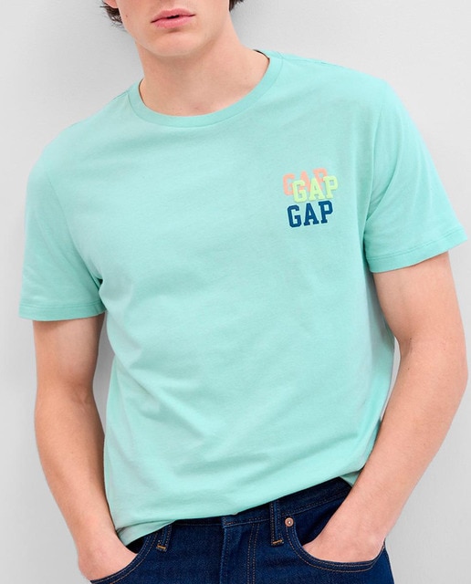 Camiseta de hombre con logo y manga corta
