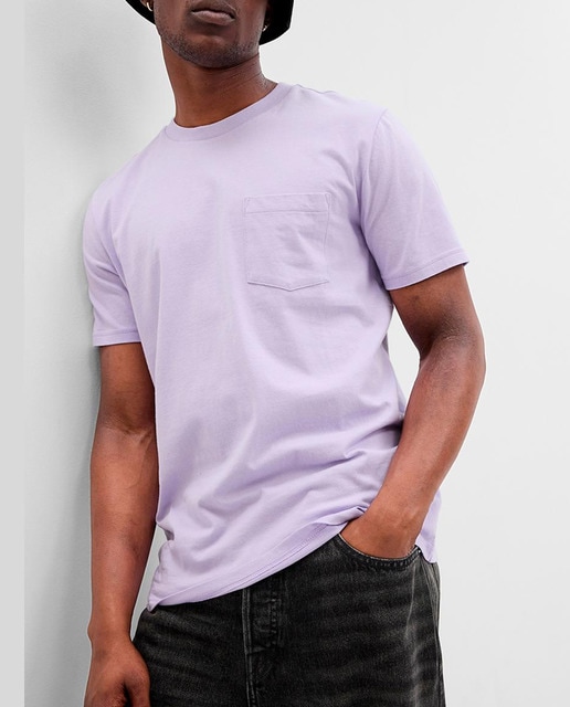 Camiseta de hombre 100% algodón orgánico y manga corta