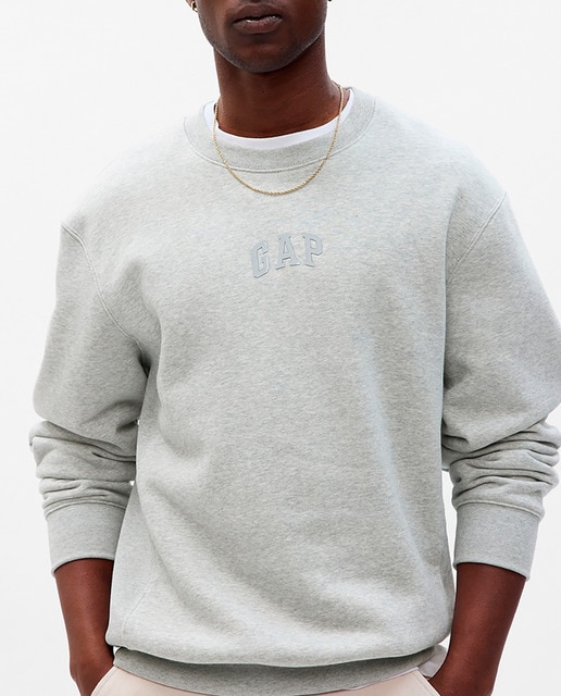 Sudadera cuello redondo con log GAP de hombre