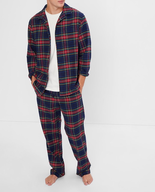 Pijama largo de hombre estampado